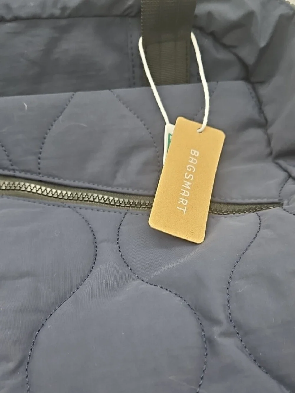 Bagsmart navy quilted